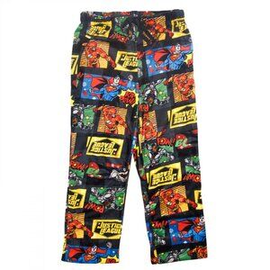 DC Justice League Holiday Pannels Men's Sleep Pants Multi-Color Large Pajama New